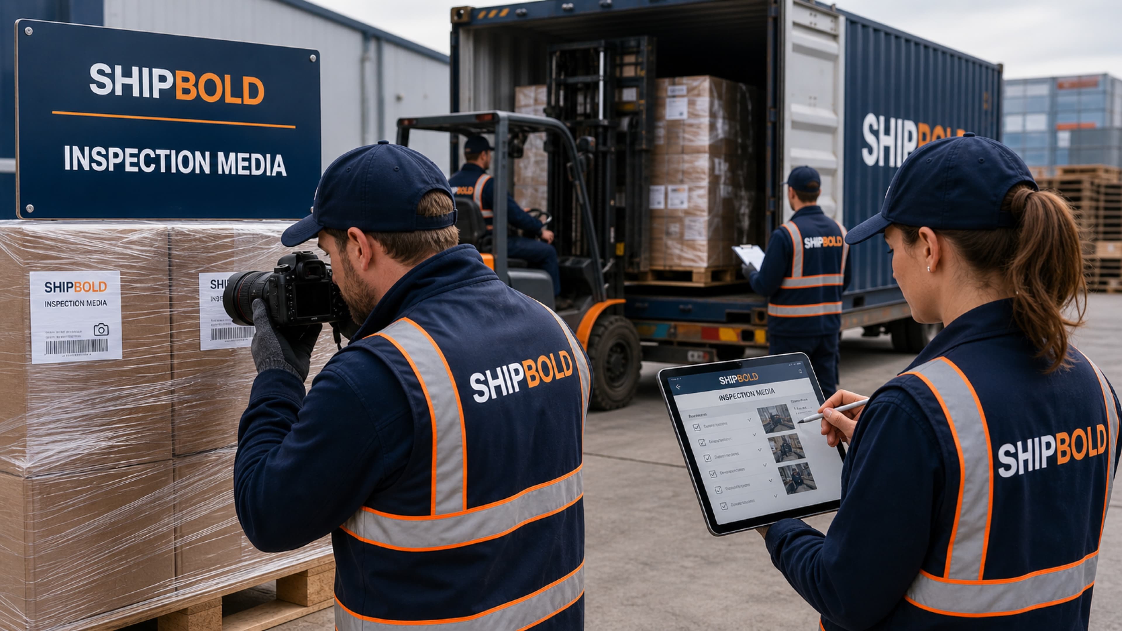 SHIPBOLD inspection media creation before buyer commitment